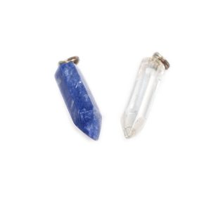 Stenspets Lapis Lazuli och Bergskristall - Hängsmycken